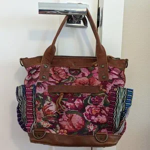 Nena & Co. | Bags | Oneofakind Nena Co Huipil Cafe Leather 